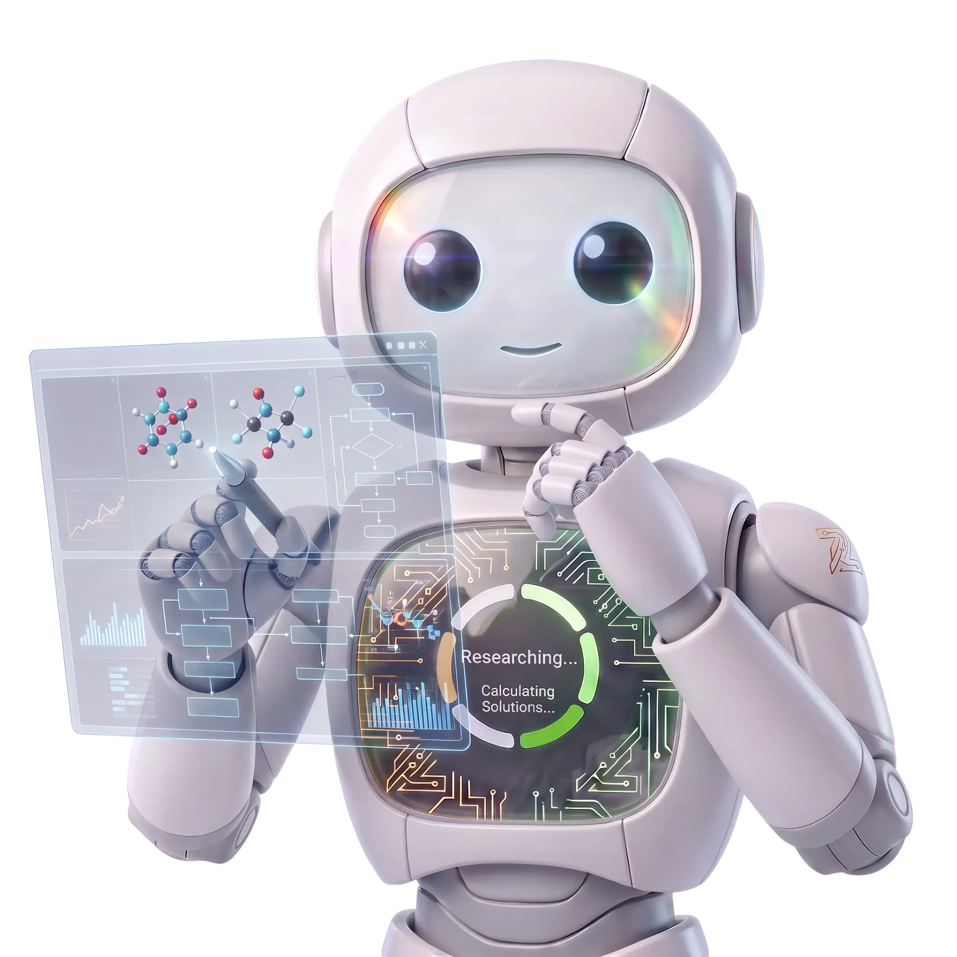 Curious robot on step 01 · learn